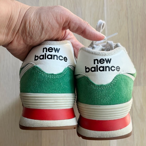 New Balance 574 flag green sneakers- Size 10 - Picture 5 of 7